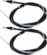 Vw Golf IV 97-06 Cablu Frână de Mână 1j0609721ac + 1j0609721ad Set 2 Bucăți