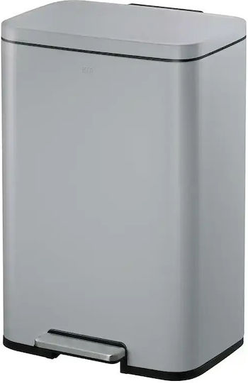 Eko Eko Madison Mülleimer aus Inox mit Pedal Grau 50lt