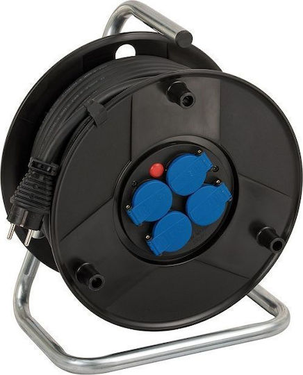 Brennenstuhl Extension Cable On Reel 3x2.5 25m Rubber