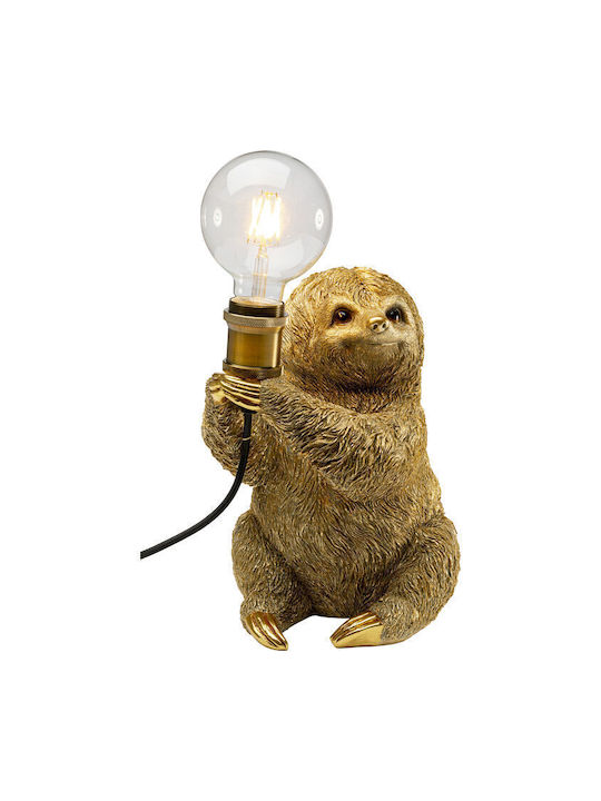 Φωτιστικό Επιτραπέζιο Animal Sloth Χρυσό 20x25x30 Εκ