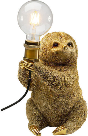 Kare Design Dekorative Tischlampe Animal Sloth Gold 20x25x30 cm