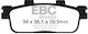 Ebc Мотоциклетни Накладки Fa427r Комплект 1 Диск