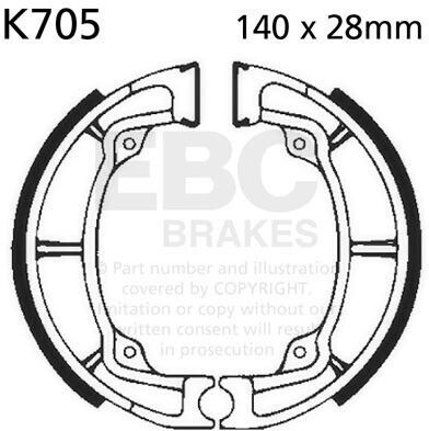 Ebc Brakes K705 Brake Pads 1 Set