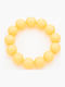 Crystal Clear Sculptural Cuff Yellow
