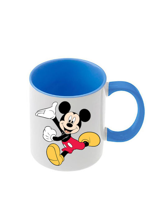 Κούπα Mickey Mouse Γαλάζια Λαβή Εσωτερικό