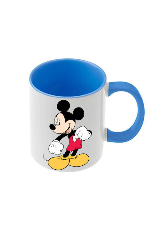 Κούπα Mickey Mouse Γαλάζια Λαβή Εσωτερικό