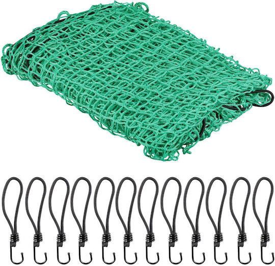 Protective Net Trailer Relaxdays 3x4m Green Weather-resistant Material 12 Hooks Included