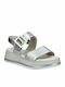Leather Women's Anatomic Silver Sandals
