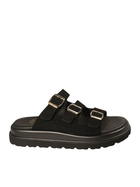J&C Women's Flat Sandals Black