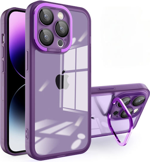 Flippy Protective Case Samsung A03 Electroplated Camera Stand 1.5 Mm Thickness Camera Protection Purple