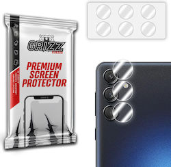 Set 2 Grizzglass Hybridglass Camera Lens Protectors Compatible Samsung Galaxy M55 Transparent