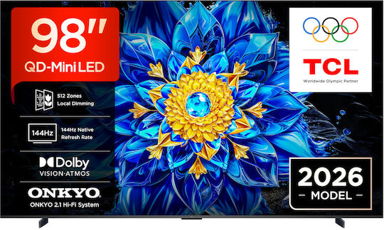 TCL Smart Fernseher 98" 4K Ultra HD QD-Mini LED P8L HDR (2026) 98P8L