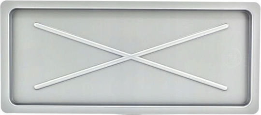 Altom Suprafață De Uscare Plastic Argintiu 55x24cm