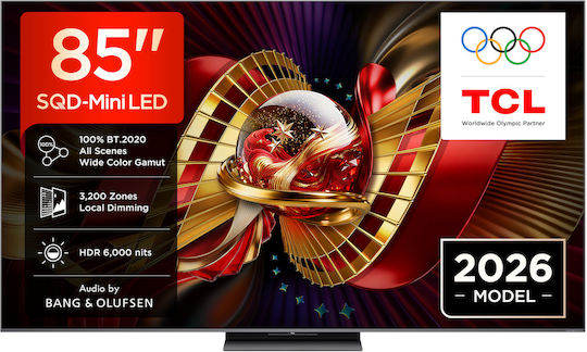 TCL Smart Televizor 85" 4K UHD SQD-Mini LED C8L HDR (2026) 85C8L