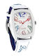 Chronotech Herrenuhr 40mm Batterie mit Schwarzem Lederarmband