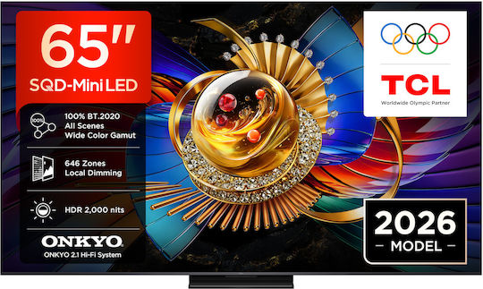 TCL Smart Televizor 65" 4K UHD SQD-Mini LED Q7D Pro HDR (2026) 65Q7D Pro