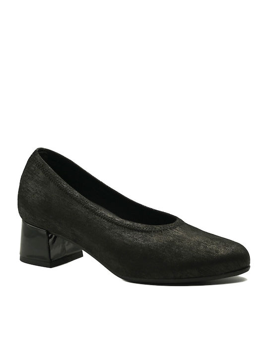 Pumps mit Niedrigem Absatz Schwarz