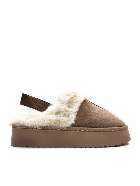 Comfy Anatomic Winter Women's Slippers with Fur...