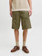 Herren Cargo Shorts Olive Night