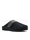 Leather Winter Men's Blue Slippers