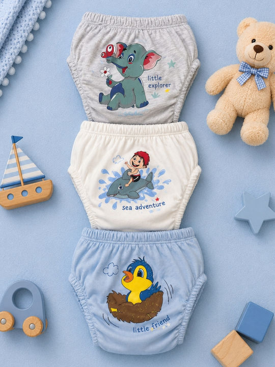Poopes Set Kids Underwear Potty Training Pants 3 Pieces Multicolour