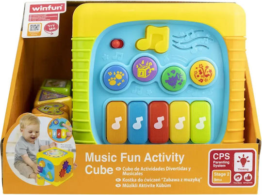 Winfun Cub De Activități cu Muzică Lumină și Sunete pentru 9+ Luni