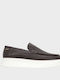 Leather Men's Loafers in Brown Color AM3522.41801.D-1453