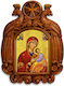 Holy Mary Immaculate Wooden Carved Eagle Icon 39cm