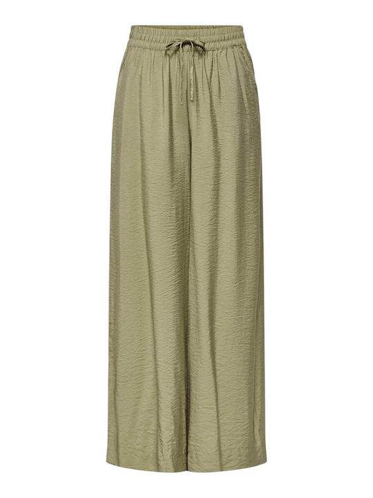 Jdy Women's Fabric Trousers Khaki