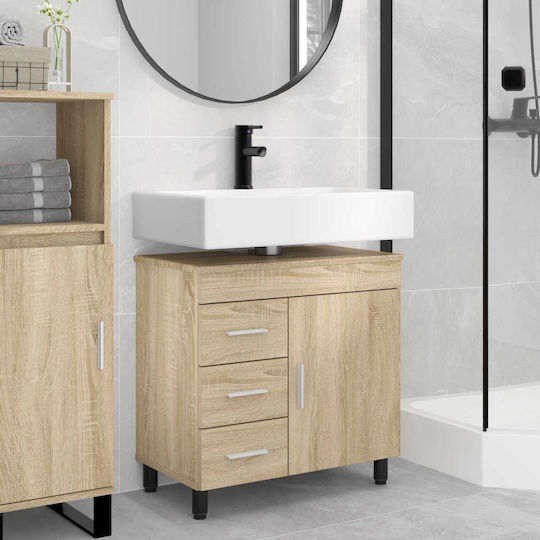 vidaXL Πάγκος χωρίς Νιπτήρα Μ60xΒ35xΥ60cm Δρύς Sonoma
