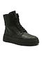 Leather Women's Ankle Boots Black