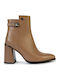 Leder Damen Stiefeletten Beige AM SR901-3311