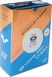 Μπαλάκια Πινγκ-πονγκ Yinhe H40+ 3*** 2025 Wtt Ittf 6 Balls Seam 970877801199