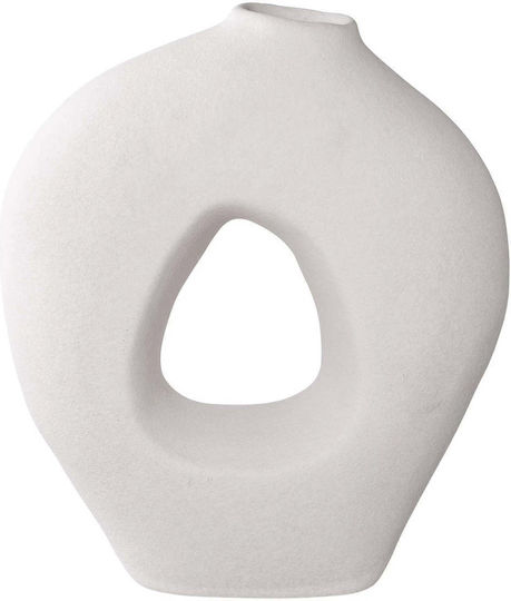 Βάζο Κεραμικό Άσπρο 24x10,5x27,8 Cm House Nordic Βάζο Κεραμικό Άσπρο 24x10,5x27,8 Cm House Nordic