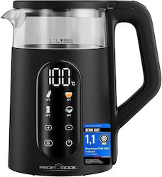 Profi Cook Чайник 1.7л 2200W Черен Profi Cook Чайник 1.7л 2200W Черен