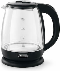 Rosberg R51230AE 1.8л с Мощност 1500W Черен Електрически Кана