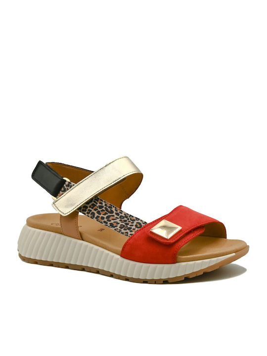 Leather Women's Anatomic Red Sandals