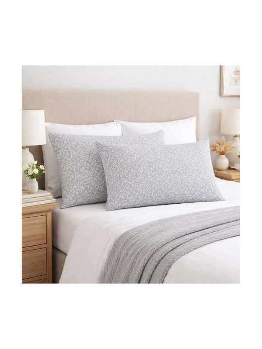 Astron Italy Emelia Pillowcases Set Gray 52x72cm