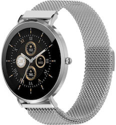 Denver 43mm Smartwatch with Heart Rate Monitor (Silver - Gray/Silver) Denver 43mm Smartwatch with Heart Rate Monitor (Silver - Gray/Silver)