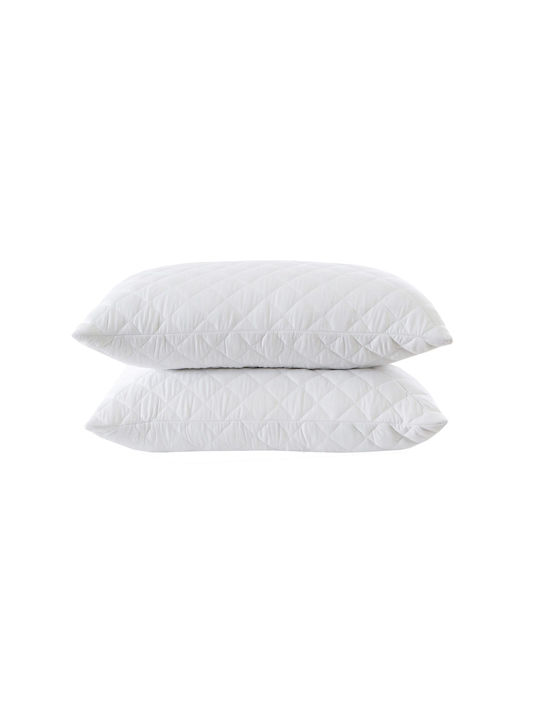 Astron Italy Quilted Pillow Protector Set White 50x70cm