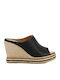 Women's Summer Platforms in Black Espadrille Style