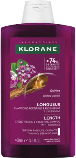 Klorane Quinine Length Nourishing/Reconstructing & Shine Shampoo for All Hair Types 400ml