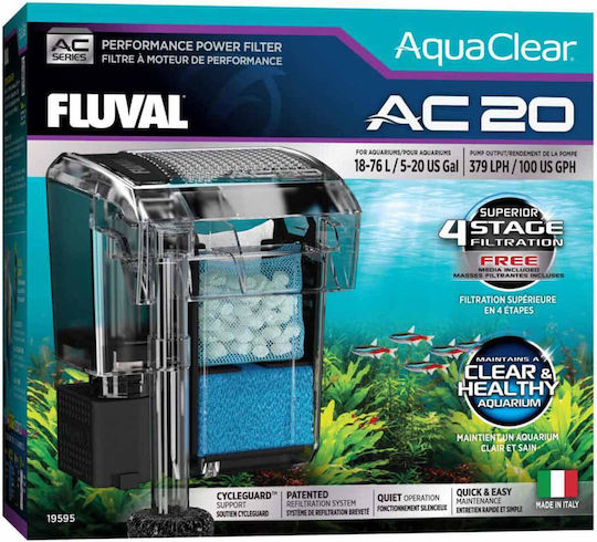 Fluval Φίλτρο για Ενυδρεία με Χωρητικότητα έως 379lt