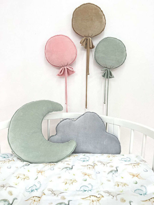 Decorative Pillow Balloon Sparrow Sand Blue Ecru Blue Petrol Salmon Grey Brown Yellow White Beige Green Pink