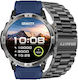 Gravity GT46-2 49mm Smartwatch με Παλμογράφο (Black)