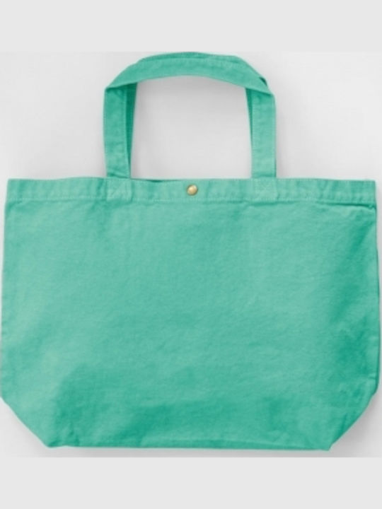 Μικρή Βαμβακερή Τσάντα Ψώνια 39x24x12 Cm Small Canvas Shopper Ca-3923 Scs Seafoam