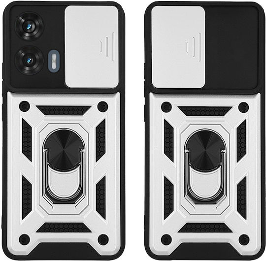 Калъф Ring Armor Campro Sonique Motorla Edge 50 Fusion 5g Сребрист