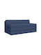 Two-Seater Couch Bed Blue 120x60x49cm