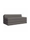 vidaXL Doppelsitzer Sofa Bett Offenes Hellgrau 120x60x49cm