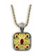 Byzantinische Halskette mit Talisman aus Stahl